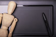 digitizer table and artist's model puppet