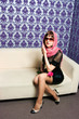 The fashionable girl