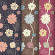 Vektor: Vector set of elegant floral patterns Vector set of elegant floral patterns
