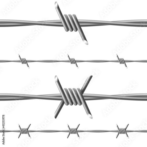 Vector: Barbed wire Barbed wire