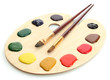 Wooden Art Palette With Paint... Wooden Art Palette With Paint...