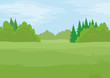Landscape, summer forest