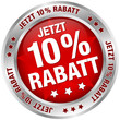 Button "Jetzt 10% Rabatt" rot/silber