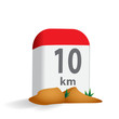 Milestone in the mountains