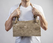 Foto: old wooden board old wooden board