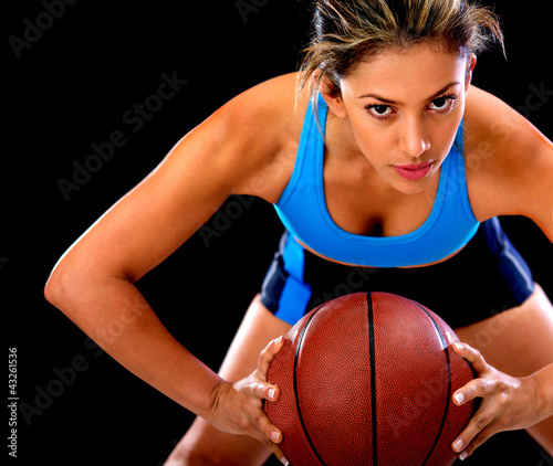 Photo: Competitive basketball player Competitive basketball player