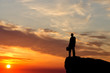 silhouette of a businessman