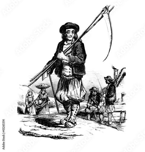 Illustration: Trad. Peasant - Agriculteur - Bauer Trad. Peasant - Agriculteur - Bauer