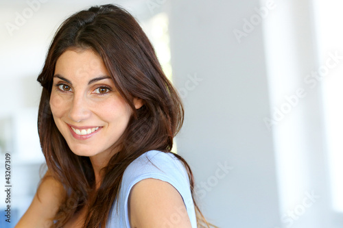 Photo: Portrait of attractive brunette woman Portrait of attractive brunette woman