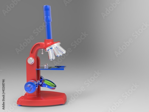 Illustration: Microscope isolated Microscope isolated