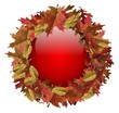 Illustration: Herbst-Button blanko Herbst-Button blanko