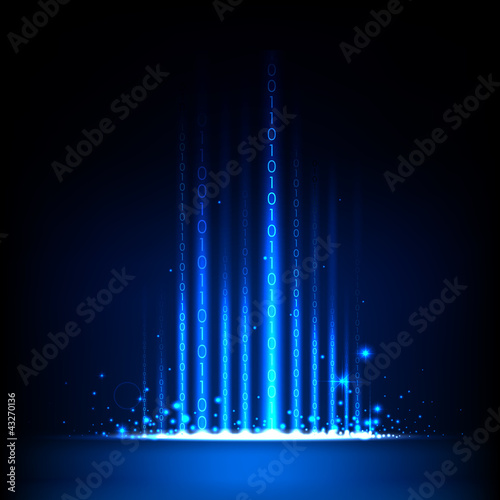 Vector: Abstract Binary Background Abstract Binary Background
