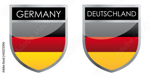 Illustration: Germany flag emblem Germany flag emblem