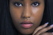 Lovely ethnic woman face closeup