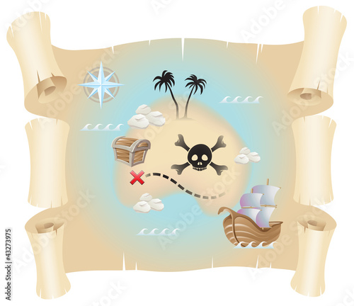 Illustration: Treasure Map Treasure Map