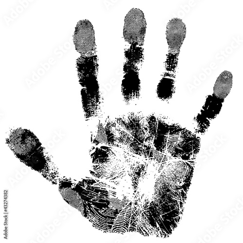 Vector: Print of hand Print of hand
