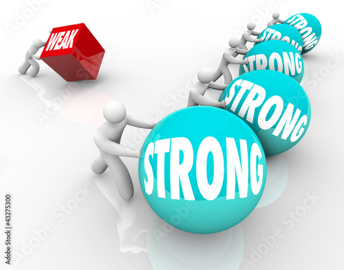 Illustration: Strong vs Weak Competing Weakness Against Strength Strong vs Weak Competing Weakness Against Strength