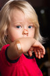 Injured boy with band aid on