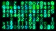 Video: Grid of rapidly changing numbers. Grid of rapidly changing numbers.