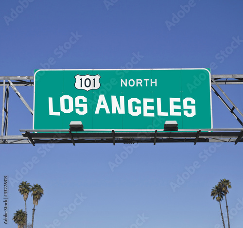 Photo: 101 Los Angeles Freeway Sign 101 Los Angeles Freeway Sign
