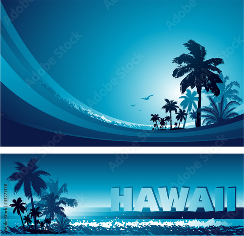 Vector: Abstract tropical background Abstract tropical background