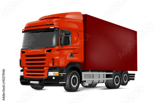 Vector: red truck red truck