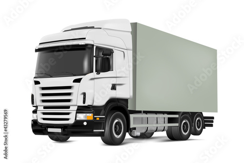 Vector: white truck white truck