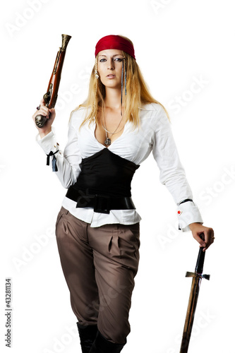 Photo: Sexy young woman pirat Sexy young woman pirat
