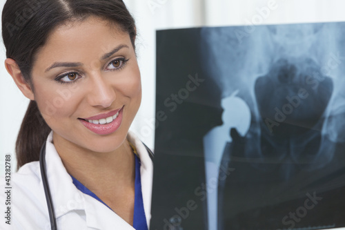 Photo: Female Woman Hospital Doctor with X-Ray Female Woman Hospital Doctor with X-Ray