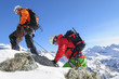 Photo: gemeinsamer Aufstieg am Seil gemeinsamer Aufstieg am Seil