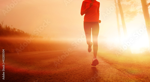 Photo: Sunrise running woman Sunrise running woman