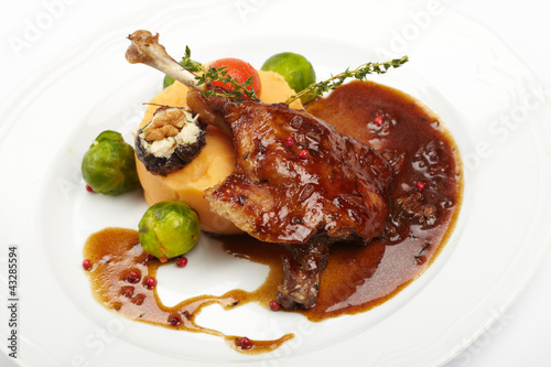 Photo: duck with potatoes duck with potatoes