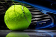 Photo: Tennis racket and ball Tennis racket and ball