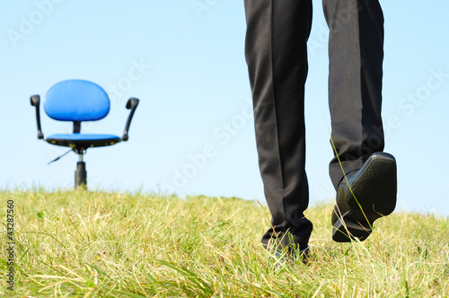 Photo: Business man leaving Business man leaving