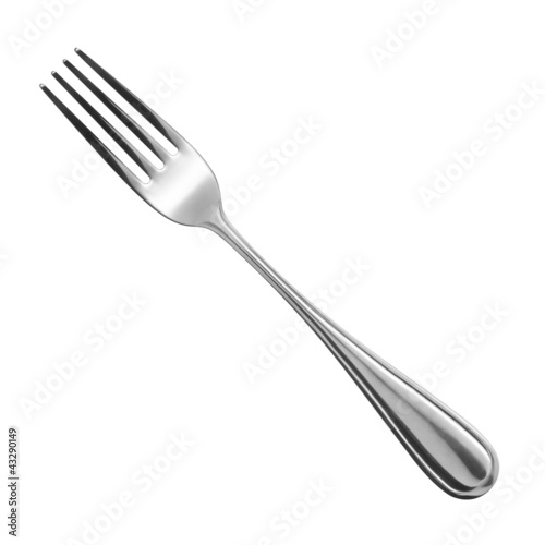 Illustration: fork on white background fork on white background