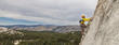 Rock climber on the edge.