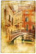 Photo: views of Venice in vintage style, like postcards views of Venice in vintage style, like postcards