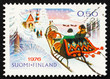 Postage stamp Finland 1976 Christmas Morning Ride to Church