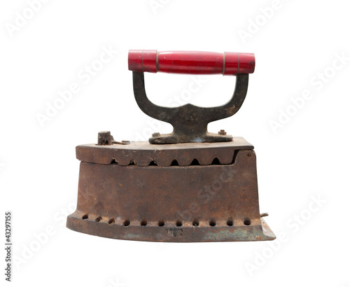 Photo: Old irons isolated Old irons isolated