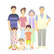 Vector: 家族 家庭 団らん 家族 家庭 団らん