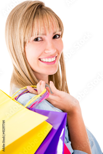 Photo: Beautiful female shopper Beautiful female shopper