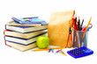 Photo: Group of various school supplies and items Group of various school supplies and items