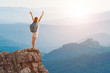 woman hiking