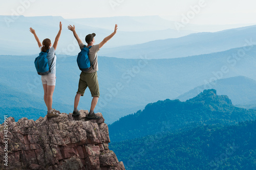 Photo: couple hiking couple hiking