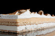 Lemon mousse, yogurt and toasted meringue