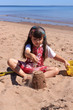 Foto: Little girl at the beach in P.E.I Little girl at the beach in P.E.I