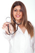 female doctor holding a sthetoscope