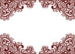 Vector vintage pattern border frame card background