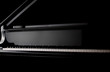 classic piano close up