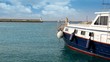 Balearic island of Formetera marina port with yachts